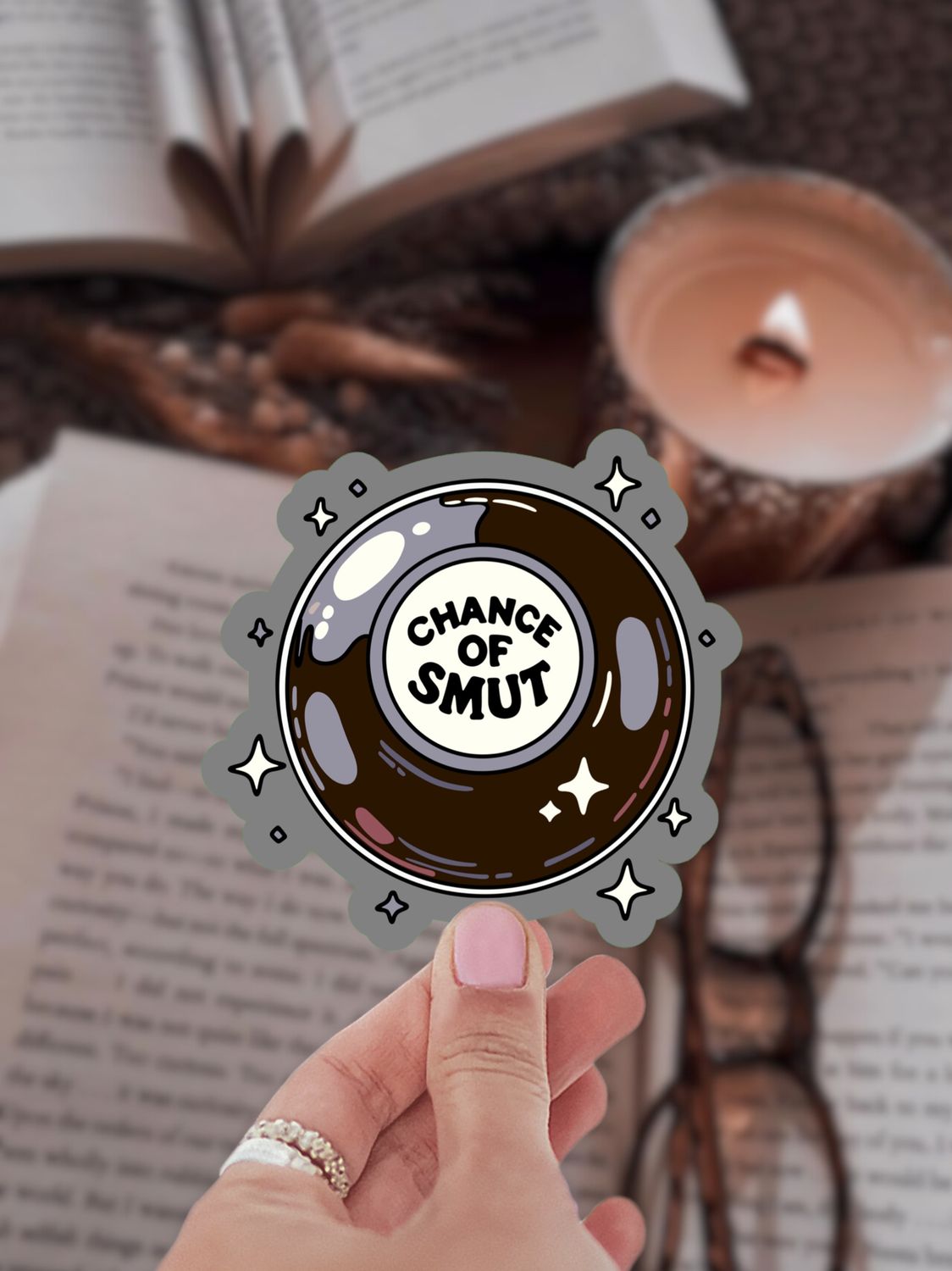 Chance of Smut Bookish Sticker: Standard