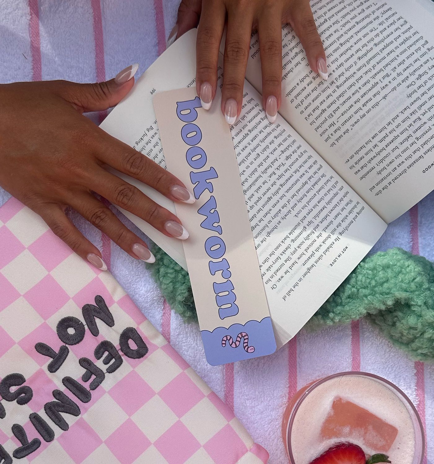 Bookworm Paper Bookmark