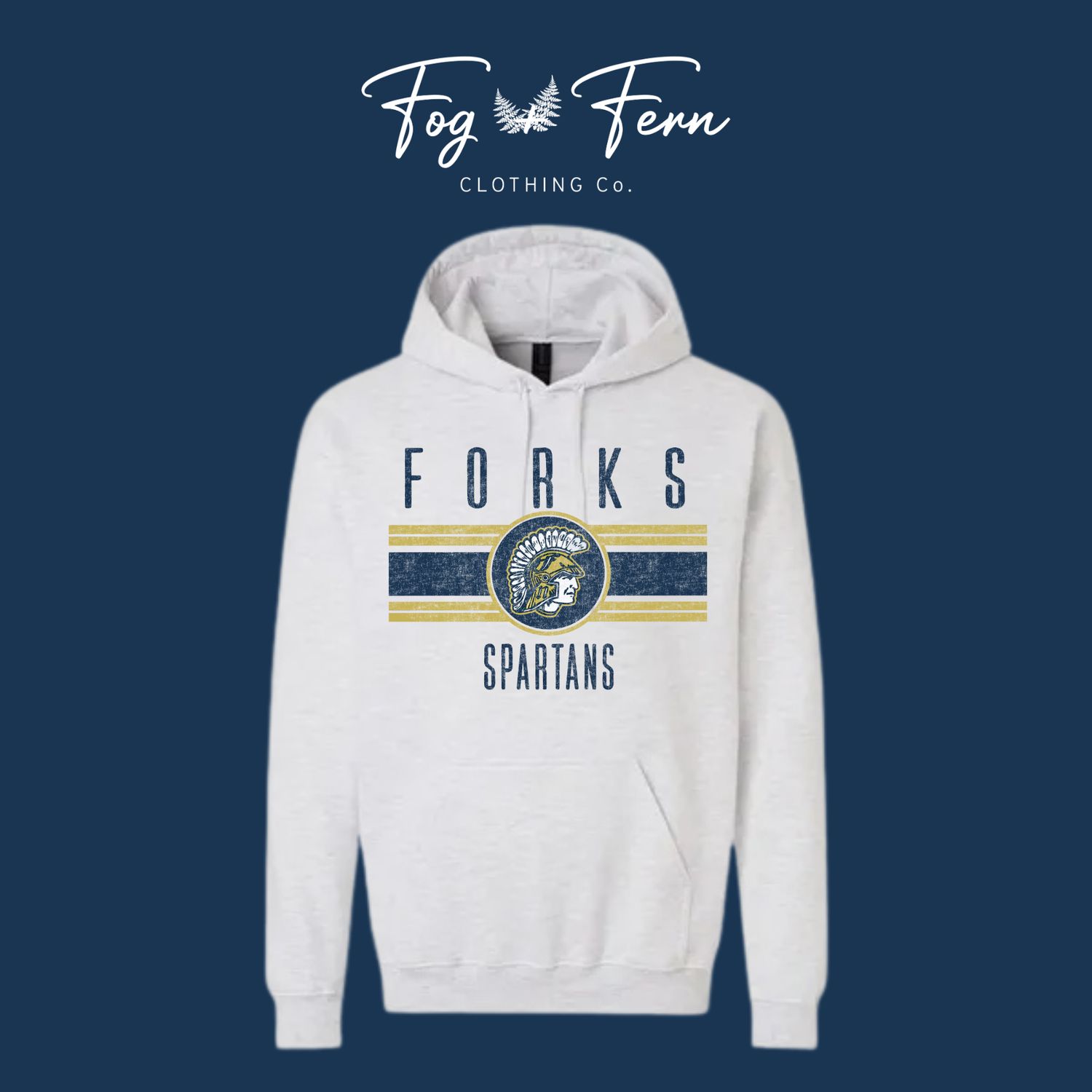 Vintage Sport Design Hoodie- Adult