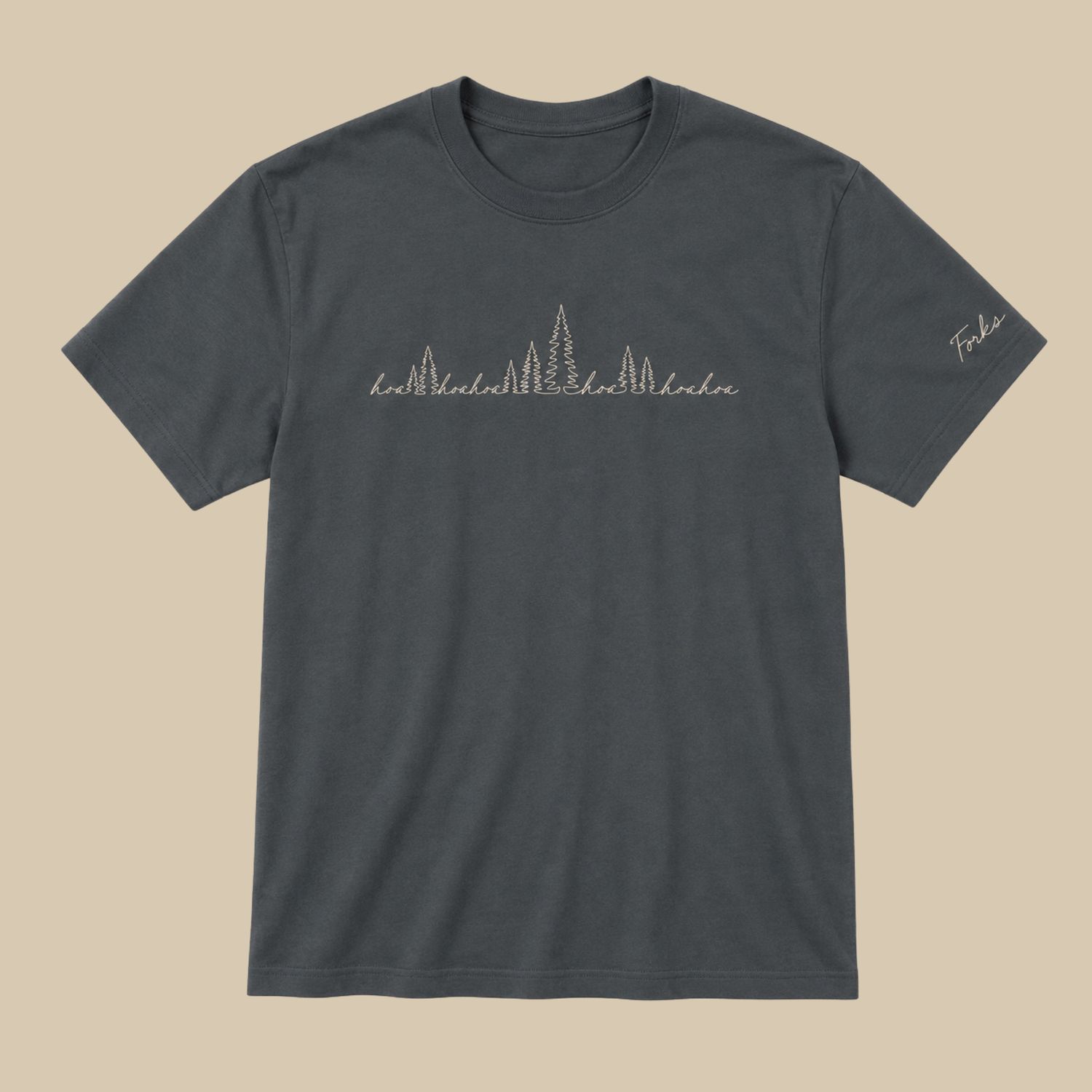 Hoa Hoa Hoa Script Short Sleeve Tee