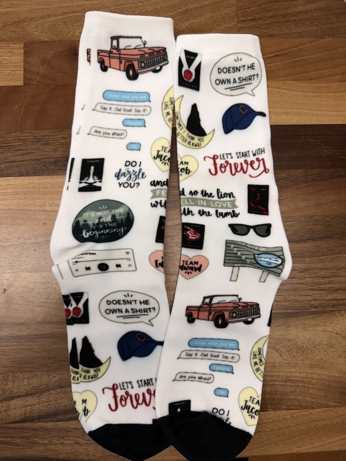 Twilight Collage Socks