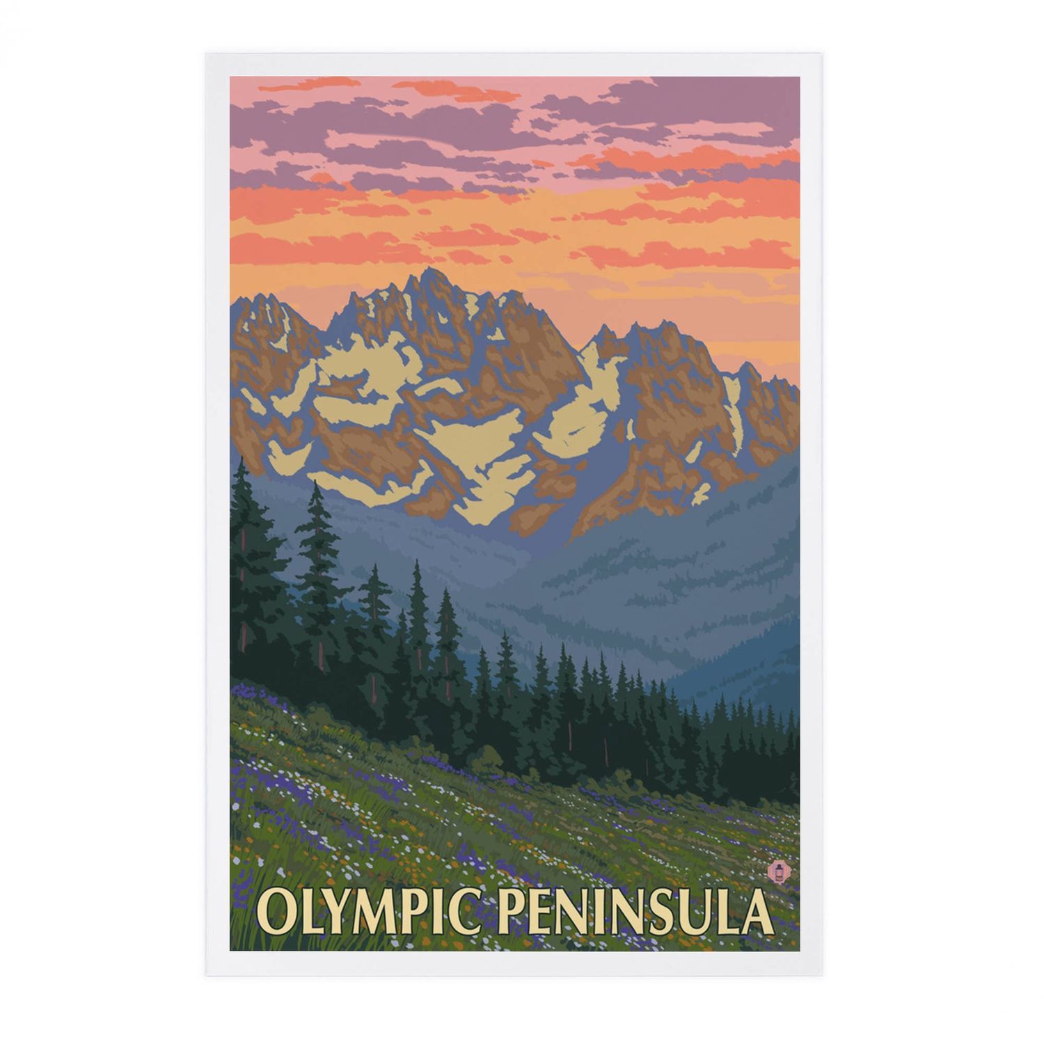 Olympic Peninsula, Spring Flowers Premium Postacrd