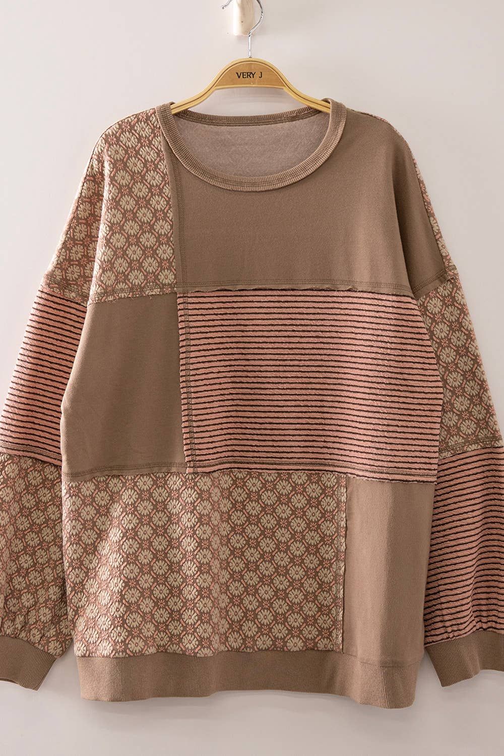 Mosaic Patchwork Top: MOCHA
