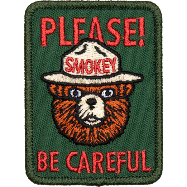 Be Careful Embroidered Patch