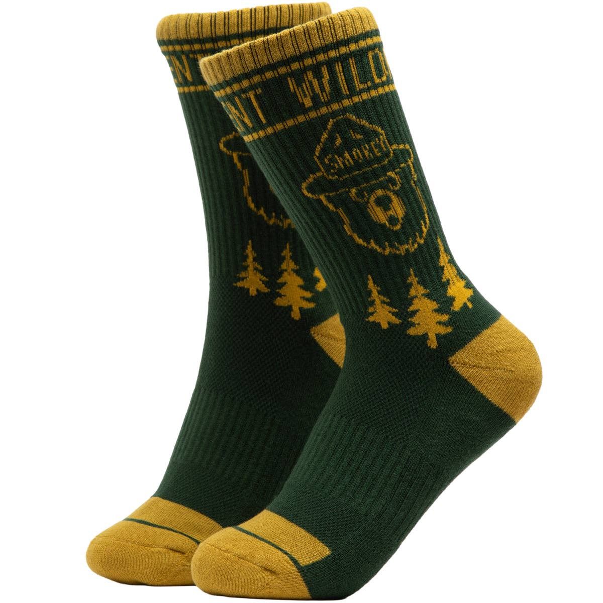 Smokey Emblem Sock: L/XL / Pine