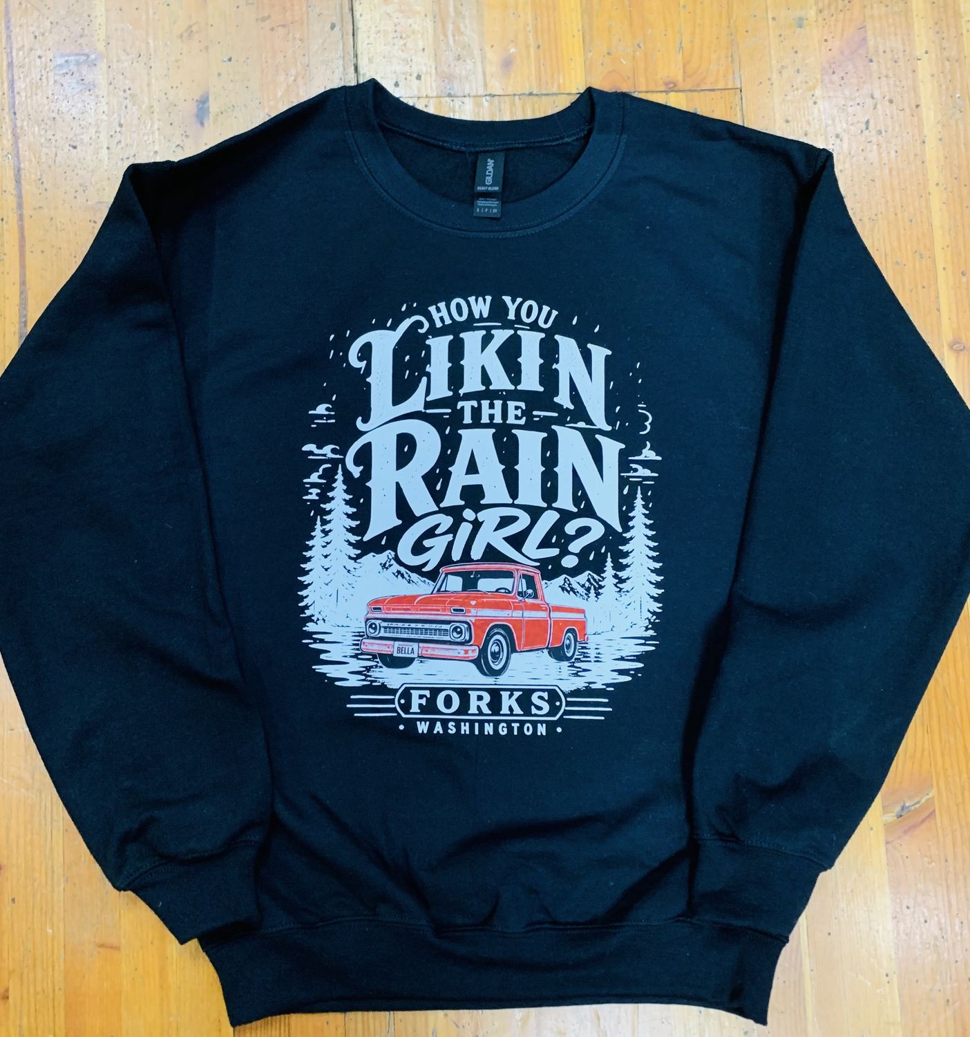 Red Truck How You Likin' The Rain Girl Design