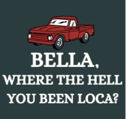 Bella Red Truck Embroidered Crewneck, Color: Sport Green, Size: Small