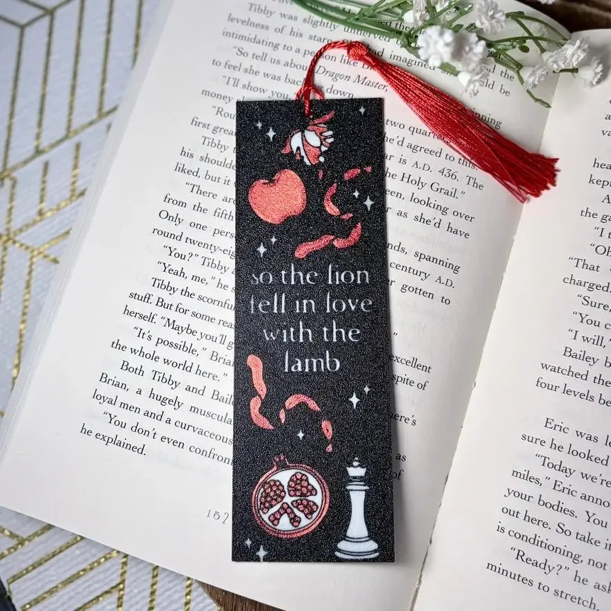 3d Printed So the Lion Fell in Love with the Lamb Bookmark