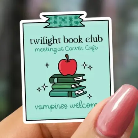 Note: Twilight Book Club, Vampires Welcome Star Sparkle Sticker