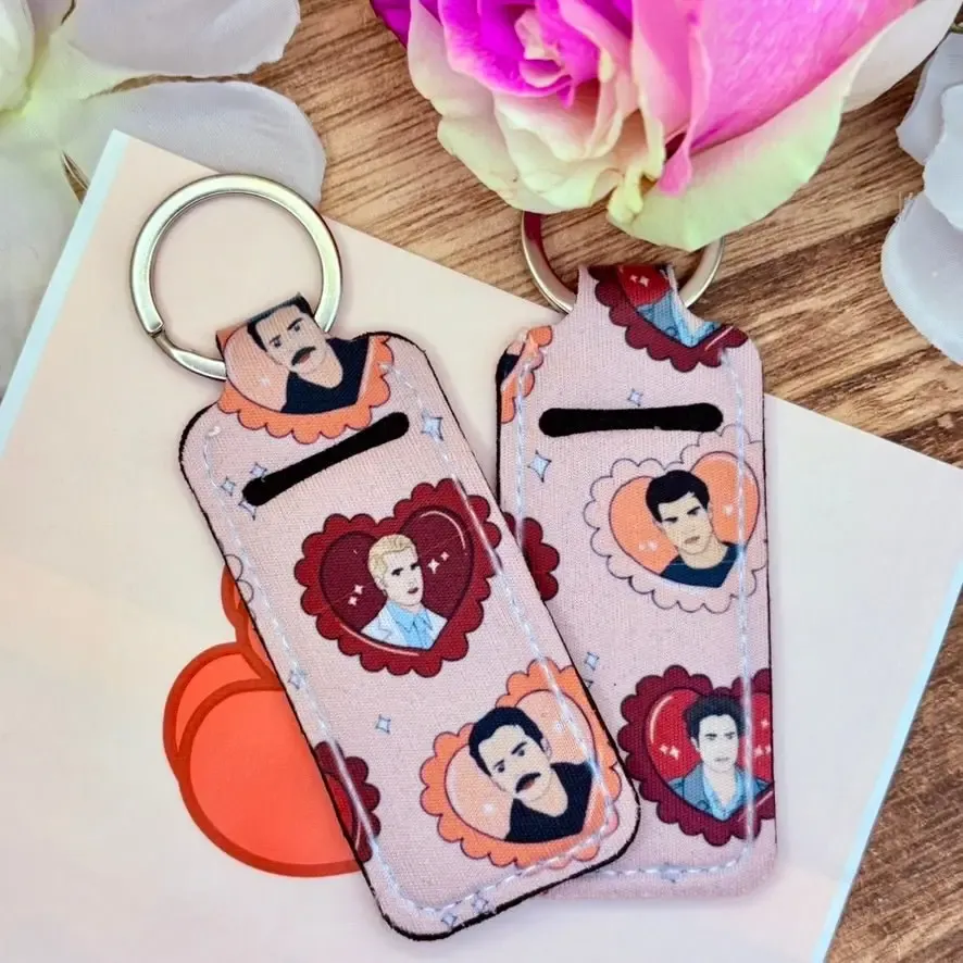 Twilight Boys Chapstick Holder Keychain – Stylish, Convenient Lip Balm Storage
