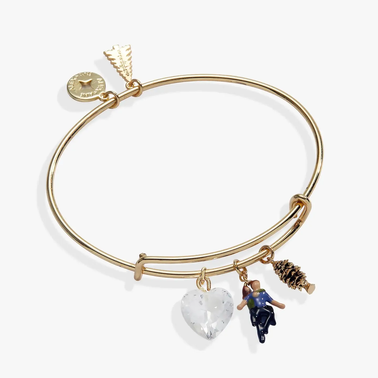The Twilight Saga Bella &amp; Edward Charm Bangle Gold