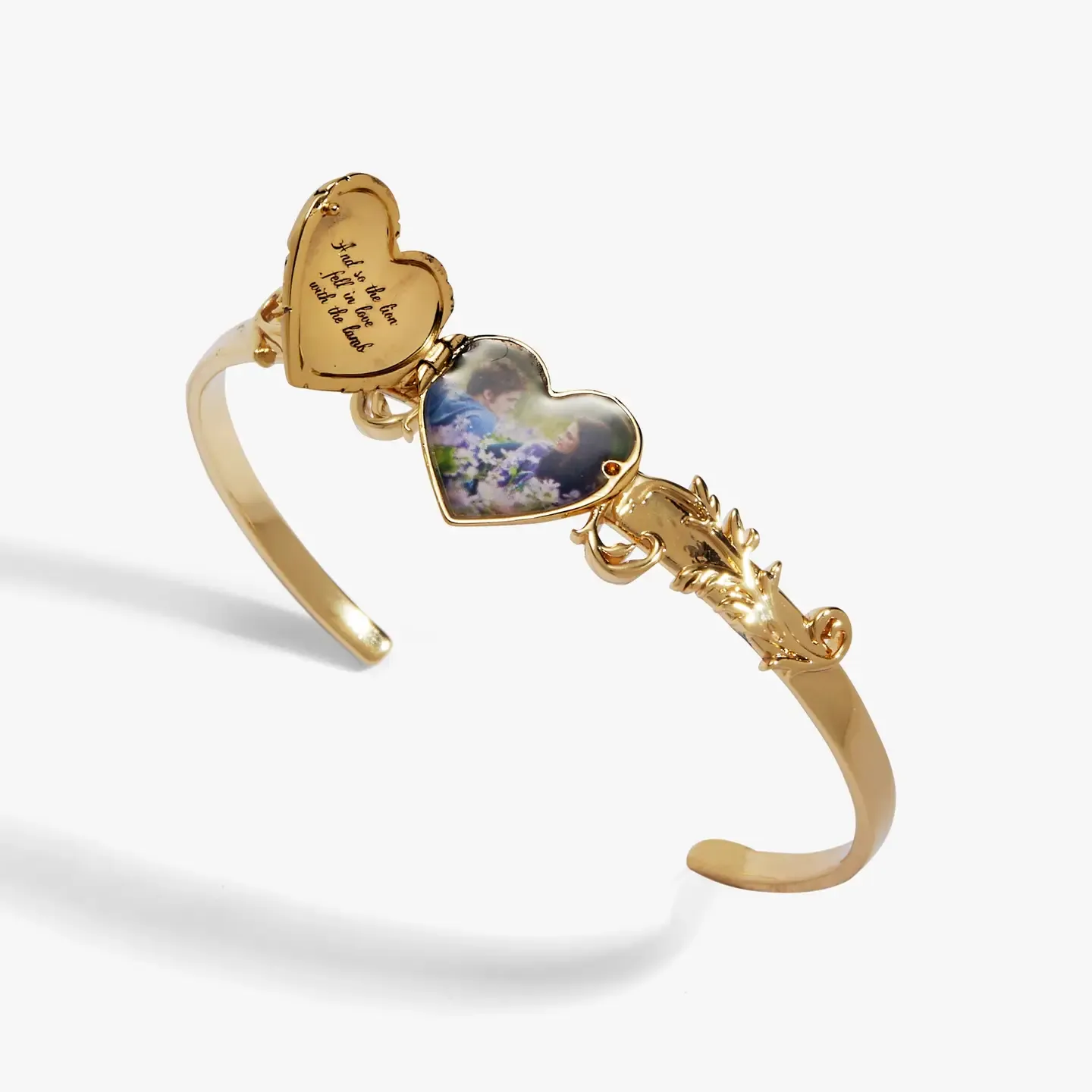 The Twilight Saga Bella &amp; Edward Locket Cuff Gold