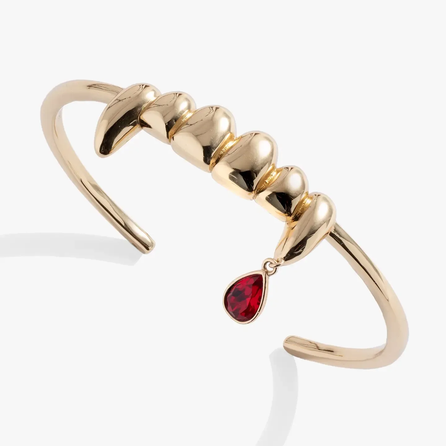 Vampire Teeth Fangs Cuff Gold