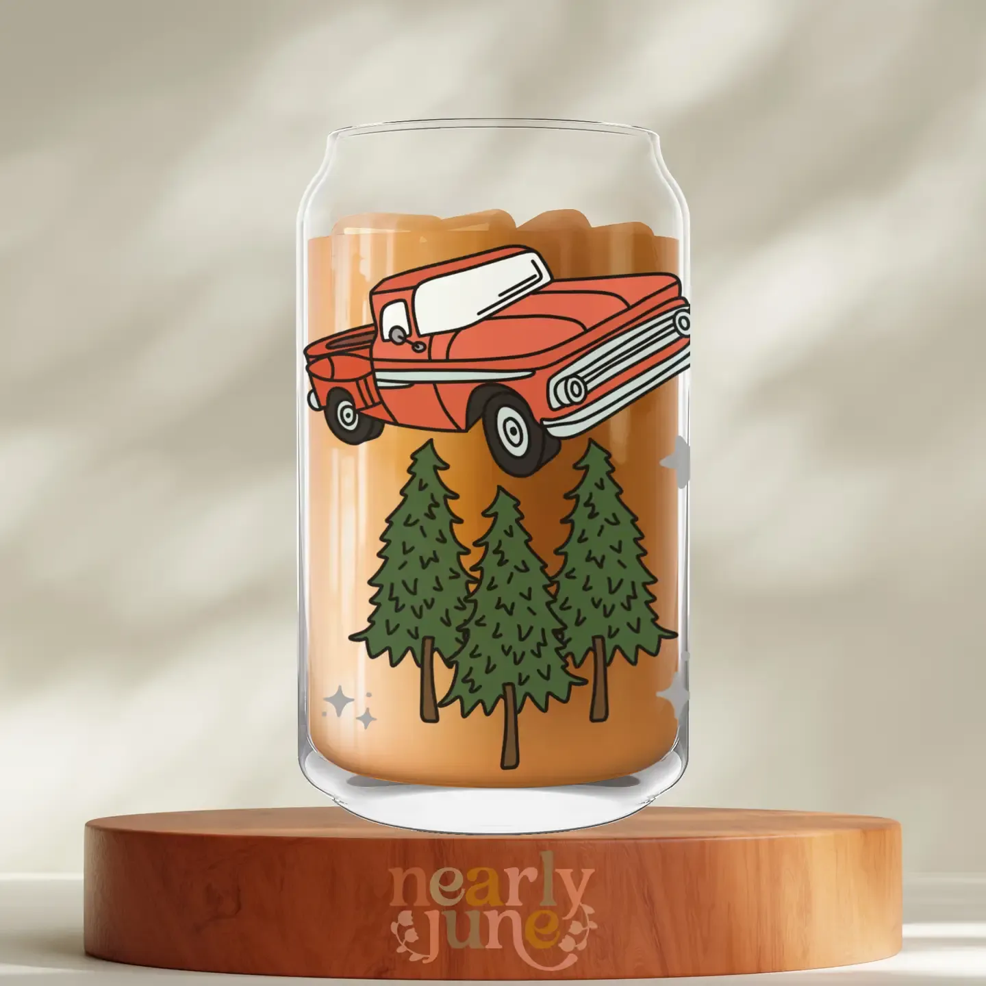 City of Forks Iced Coffee Glass | Twilight Inspired
