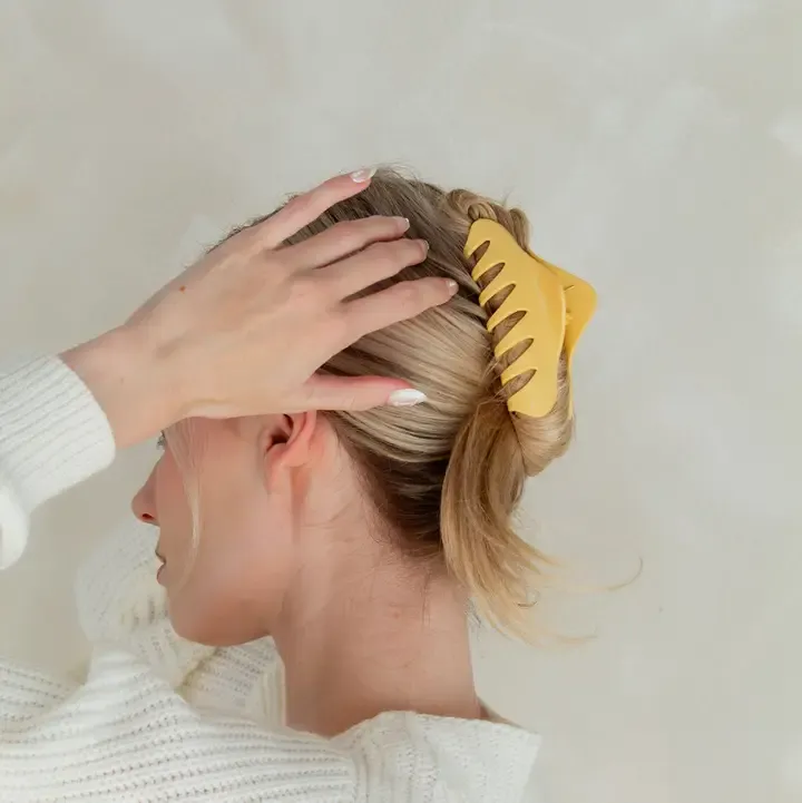 Canary Yellow Claw Clip