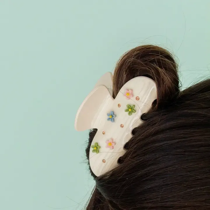 Fresh Cut Flower Claw Clip