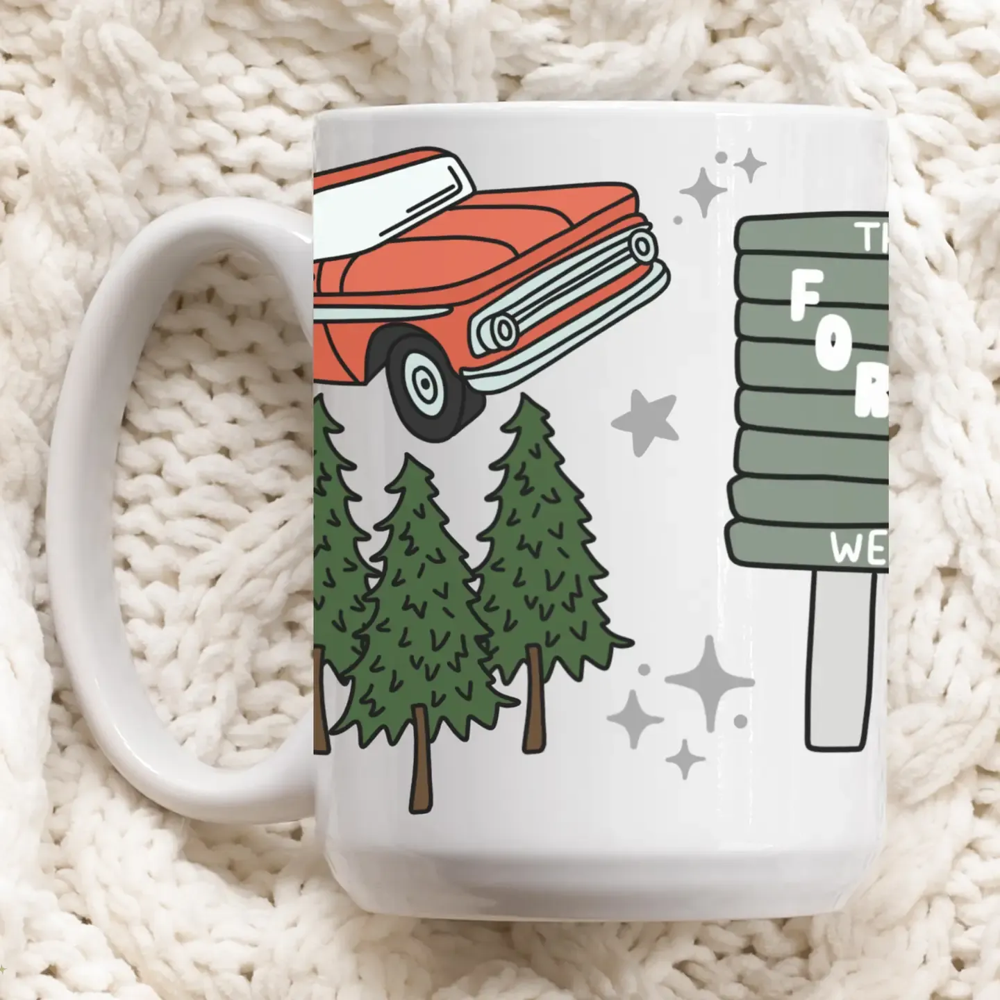 Twilight Inspired Town of Forks, Washington Ceramic Mug