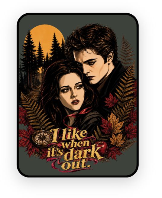 I Like When It's Dark Outside Sticker
