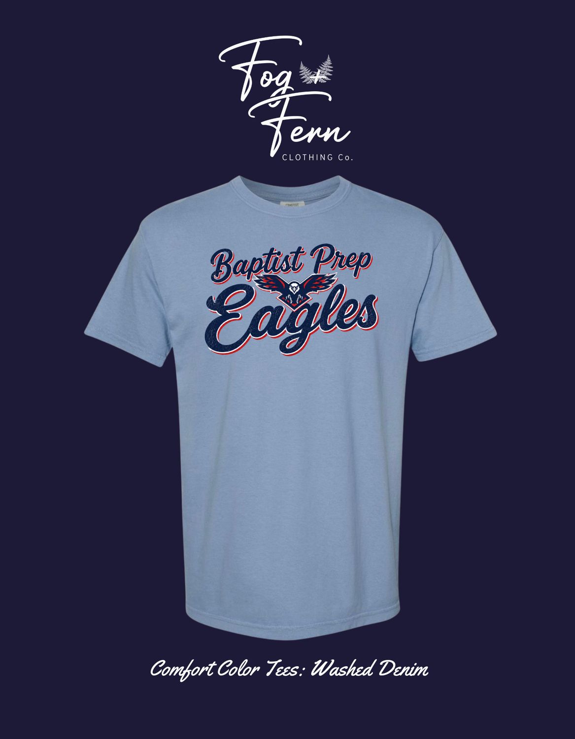 Distressed Cursive Tee
