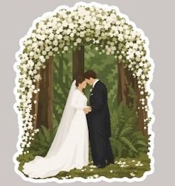 Bella &amp; Edward Wedding Sticker