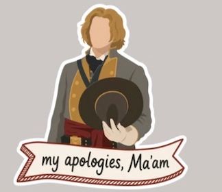 My Apologies, Maam Sticker