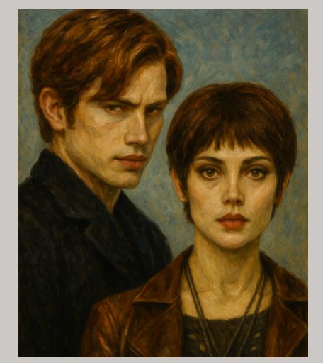 Alice &amp; Jasper Portrait Magnet