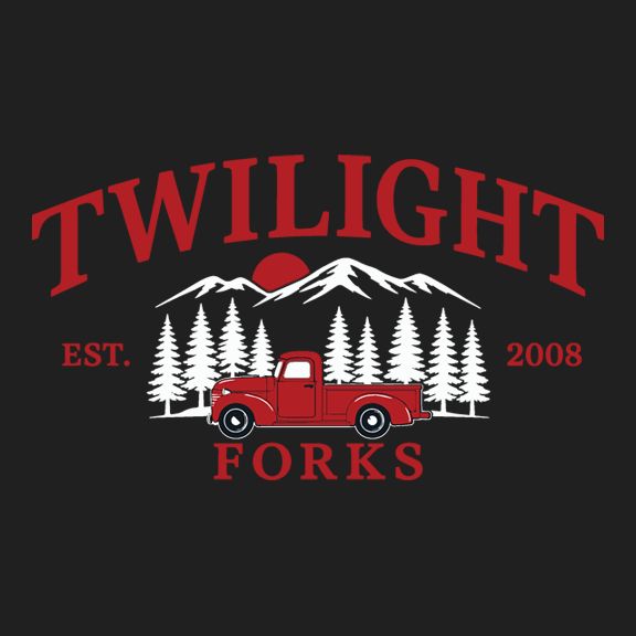 Twilight Truck Scene Embroidered Crewneck