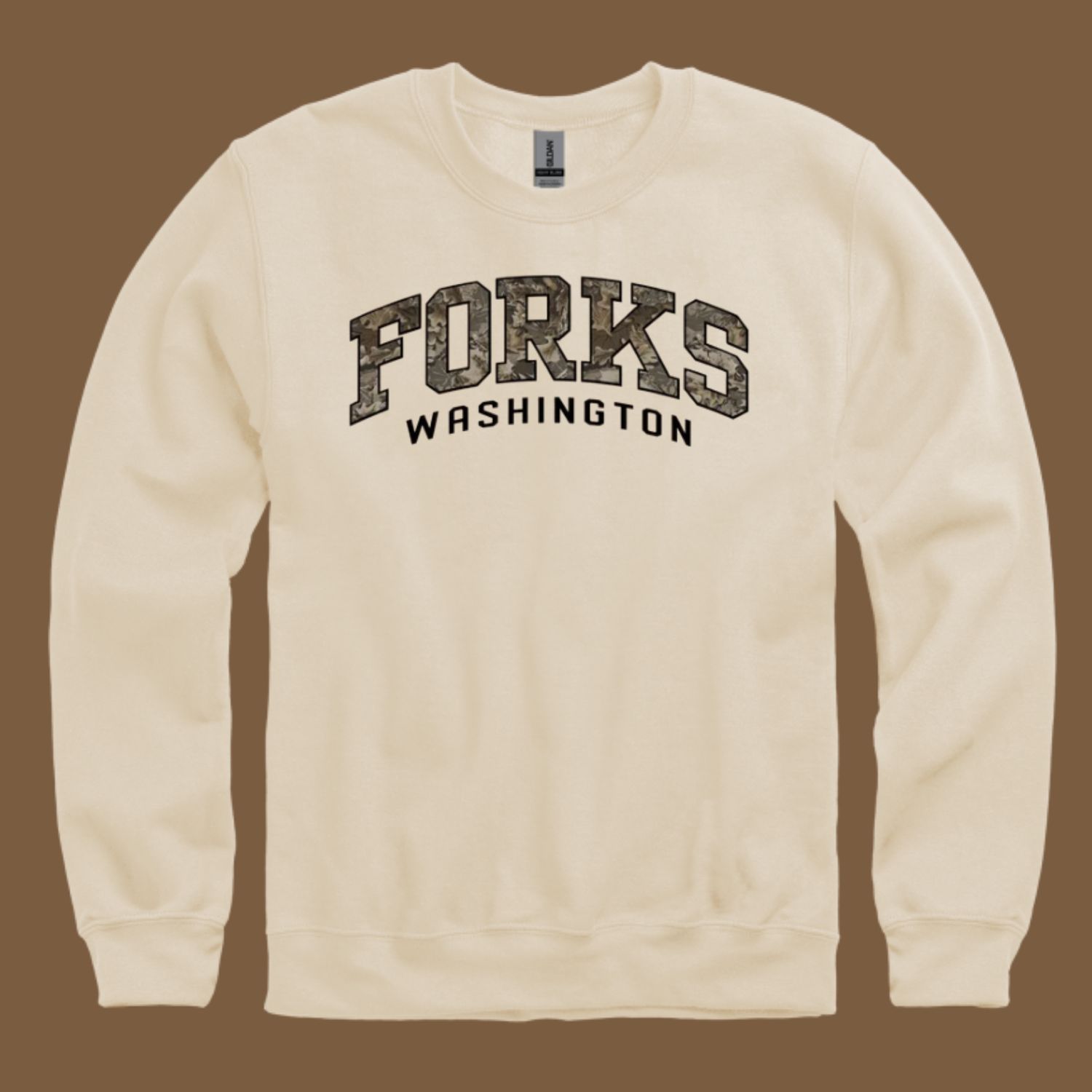 Camo Arched Forks Crewneck