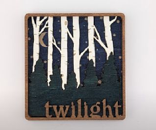 Twilight Layered Wooden Ornament