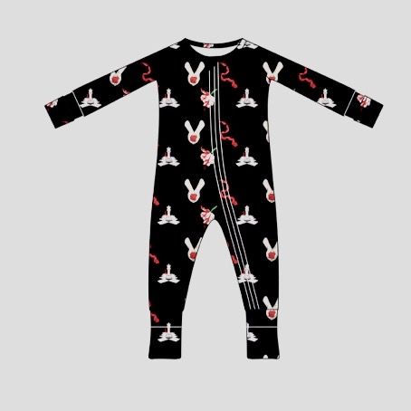 Kids Black Twilight Book Cover PJ Set, Size: NB