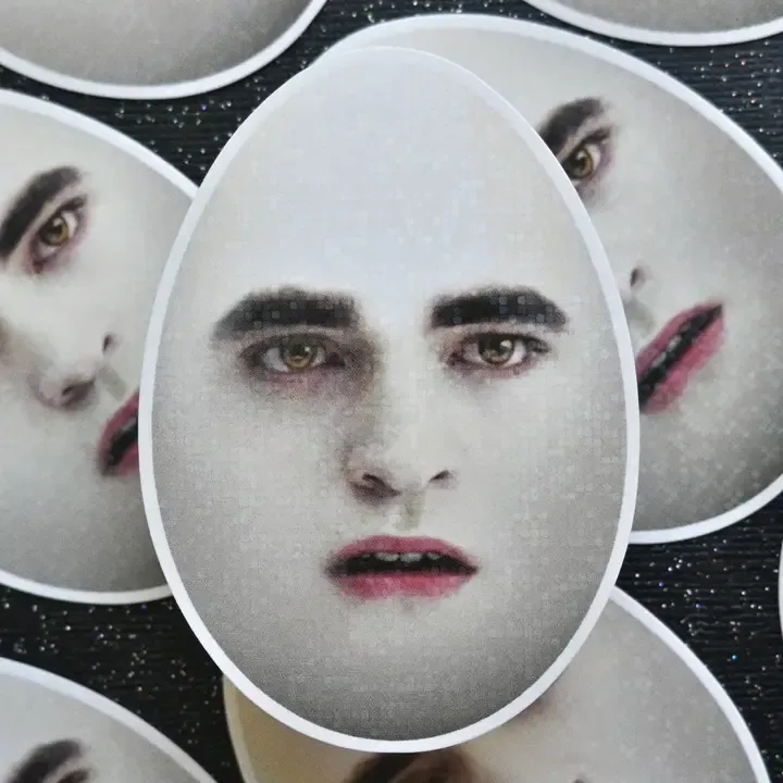 Glitter Eggward Sticker