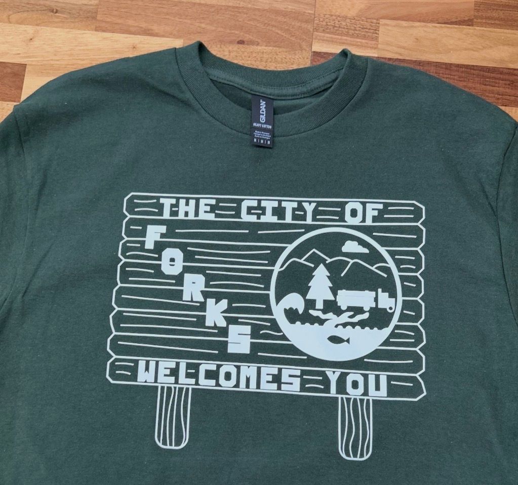 City of Forks Sketch Long Sleeve Tee