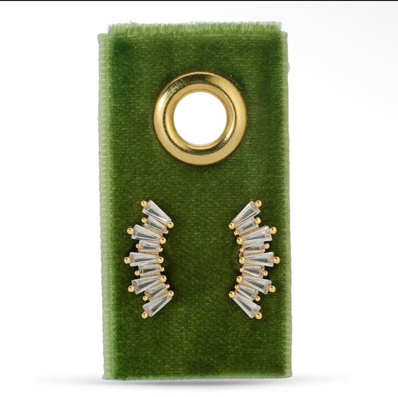 Curved Baguette Studs