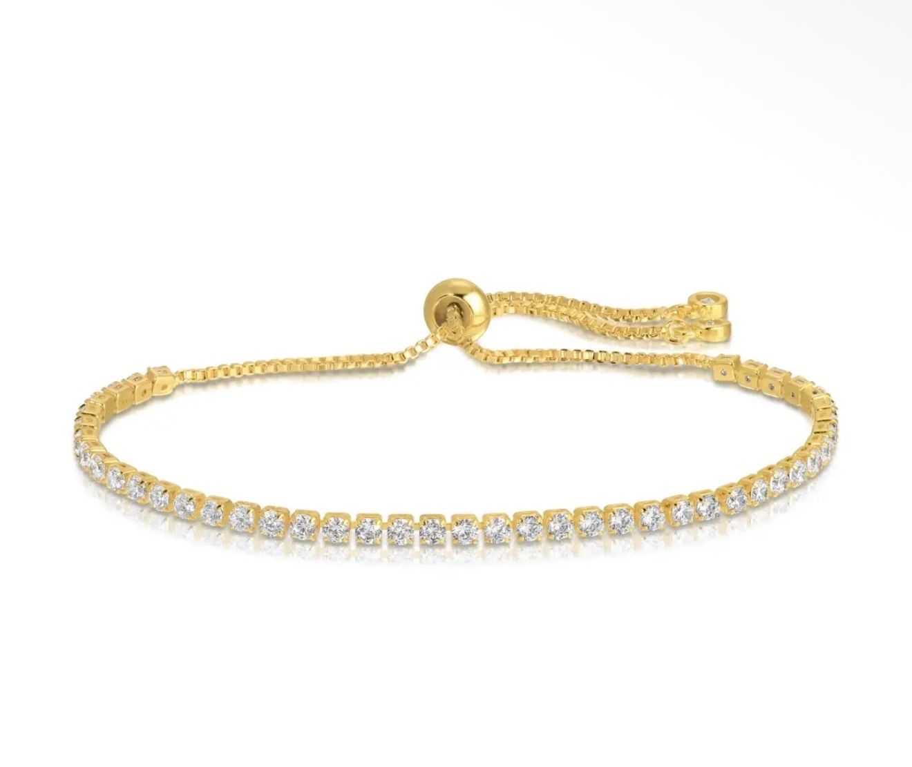 Faux Diamond Tennis Bracelet
