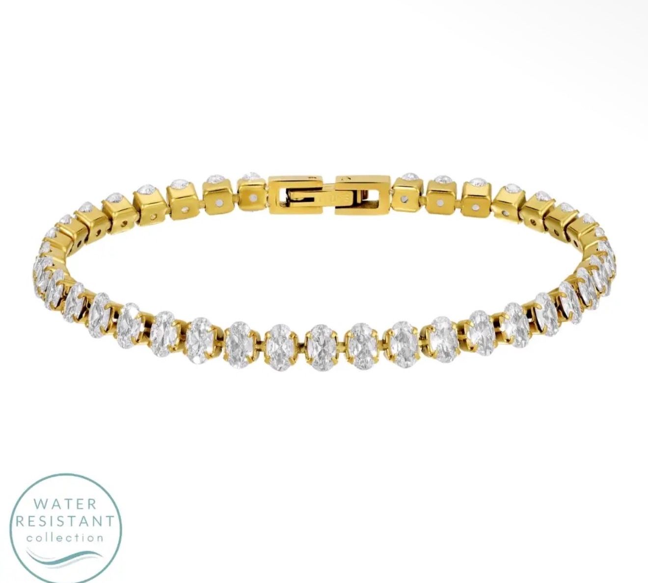 Oval Stone Tennis Bracelet