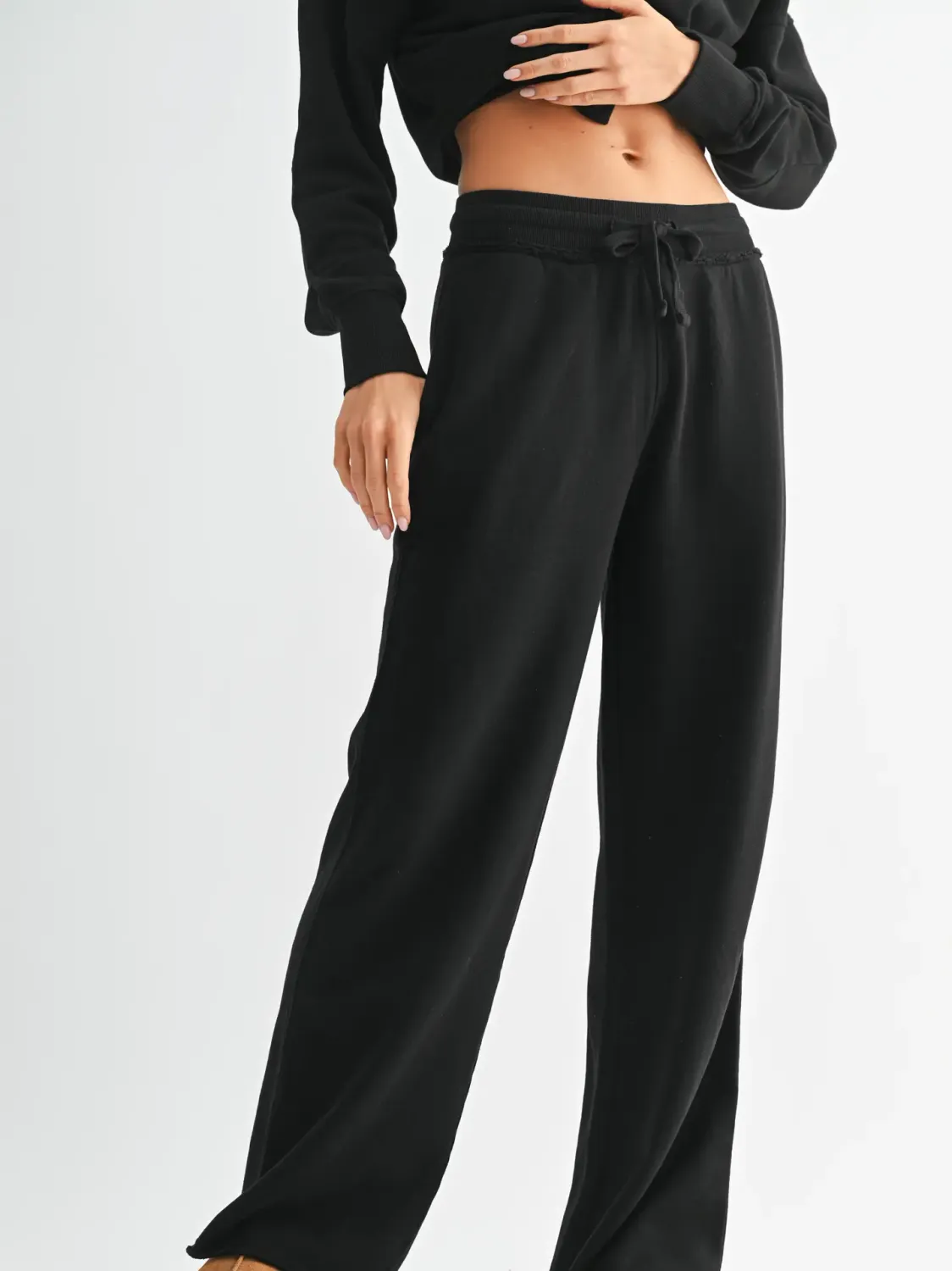 Wide Leg Cotton Core Pants