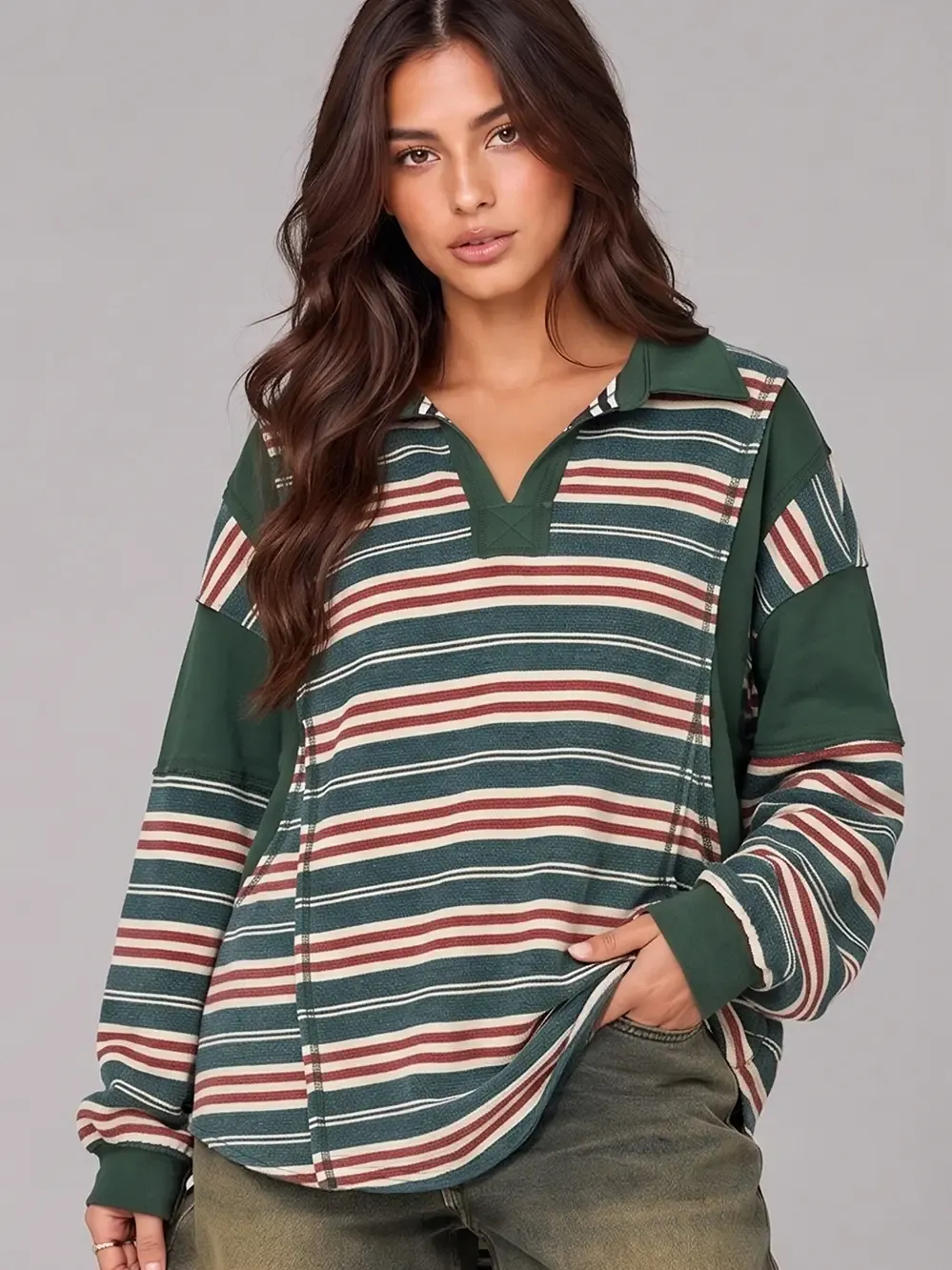 Vintage Stripe Rugby Pullover