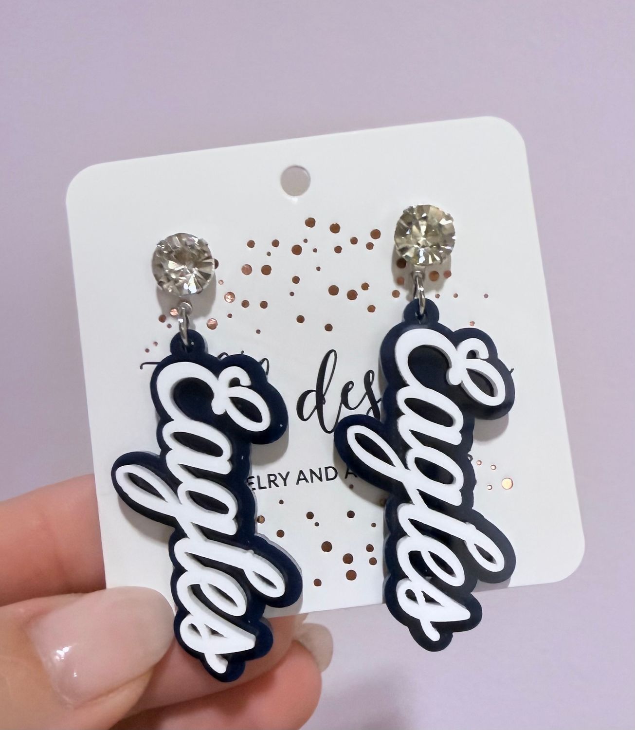Double Acrylic Eagles Earrings