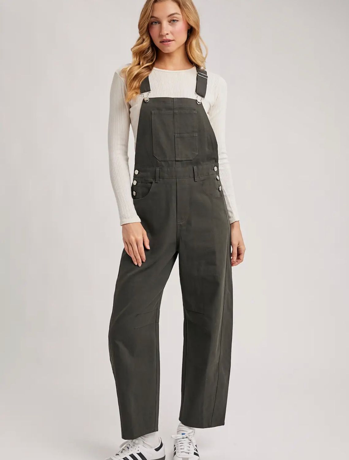 Barrel Overalls, Color: Ash, Size: Small