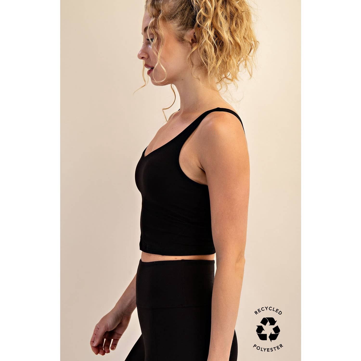 V NECK YOGA TOP