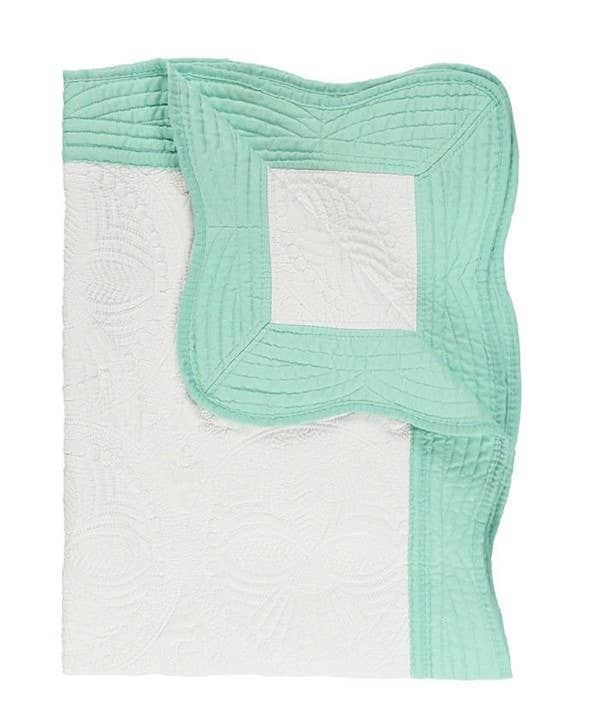 Heirloom Quilt - Baby Quilt Blanket Monogram