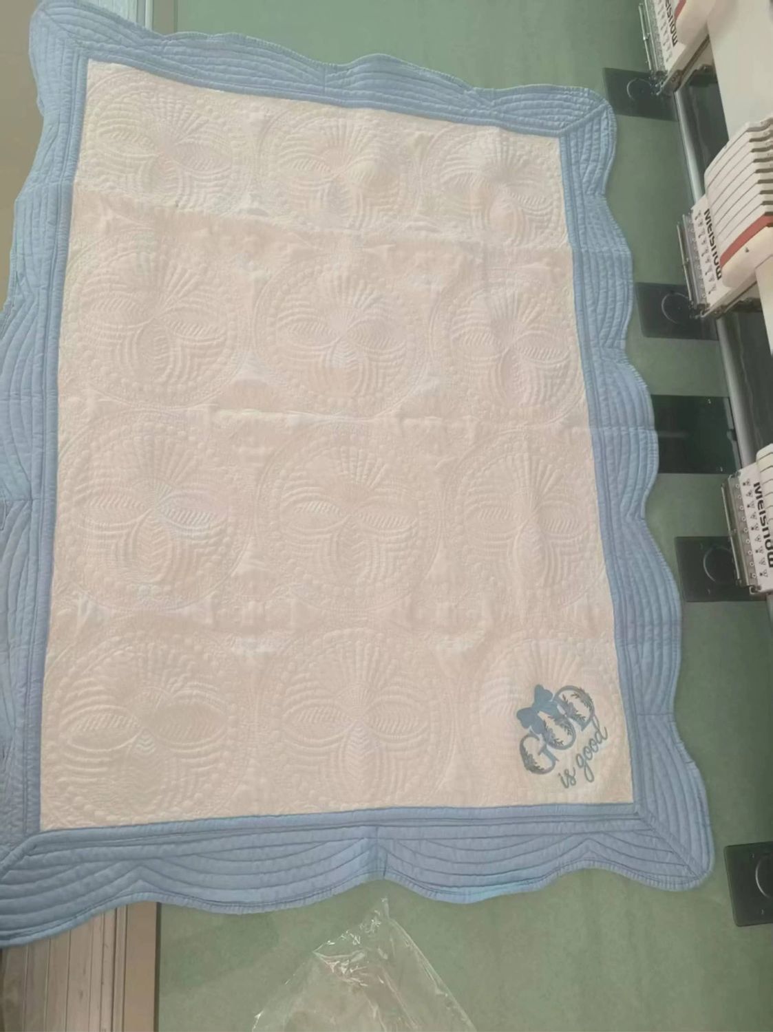 Heirloom Quilt - Baby Quilt Blanket Monogram