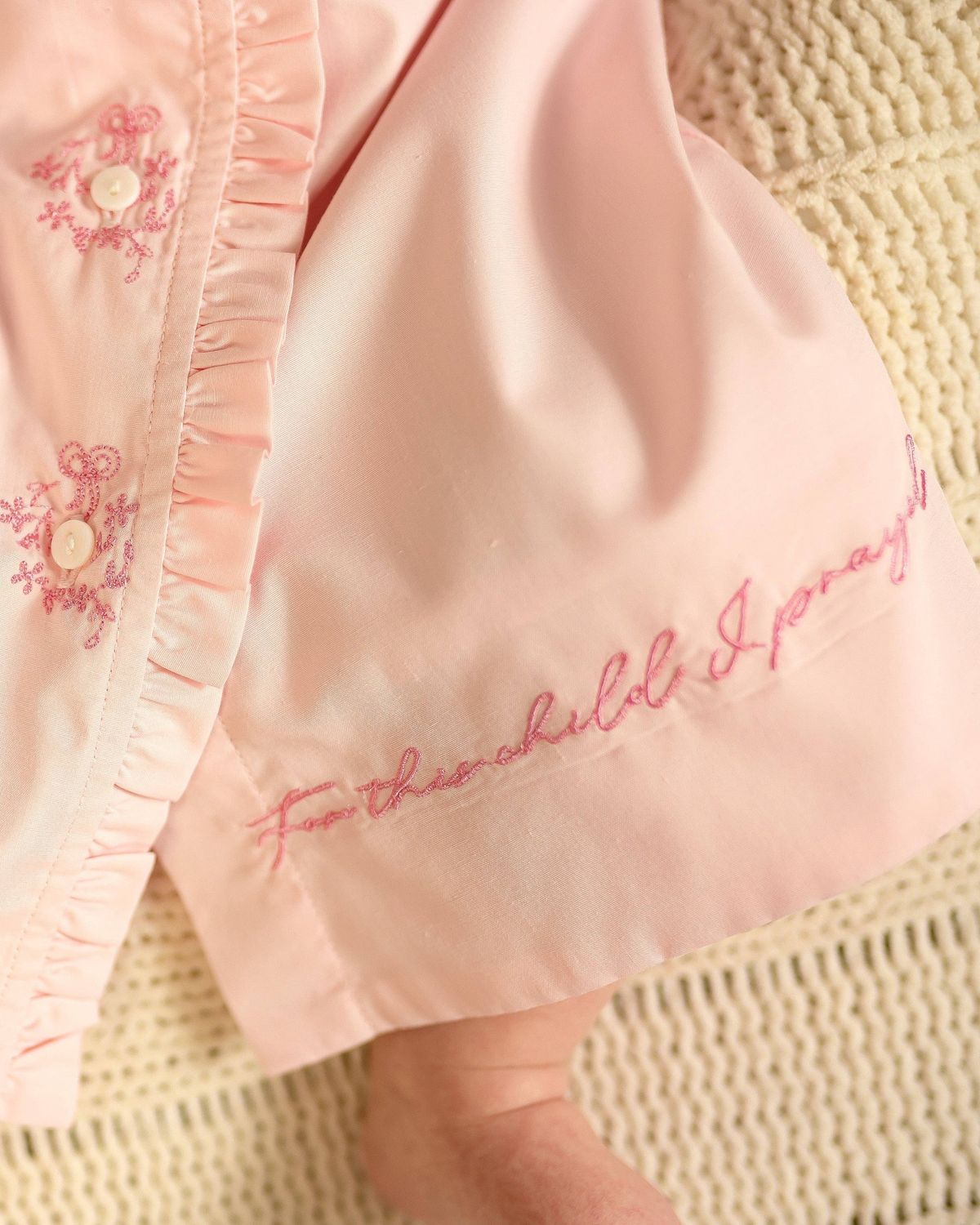 For This Child I Prayed Daygown: Pink