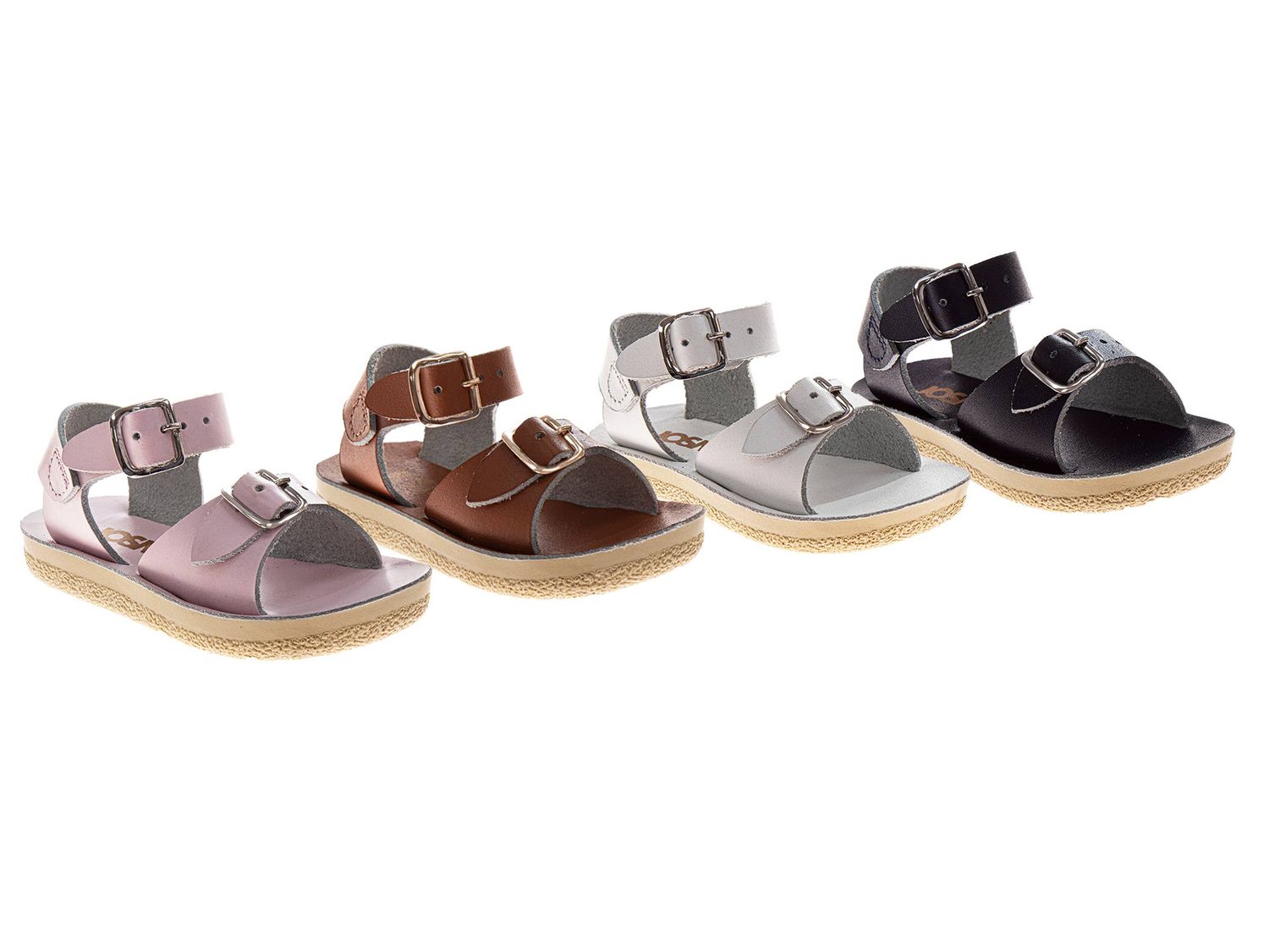 Josmo Girl's Adjustable Leather Outdoor Sandals (Toddler)