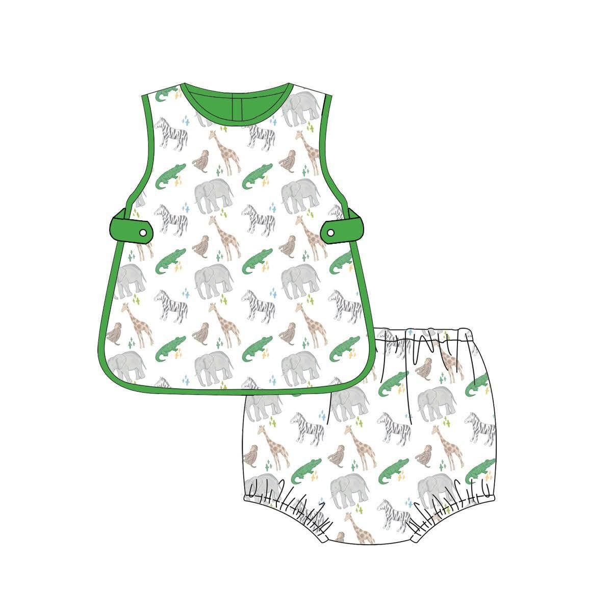 Zoo Animal Boy Diaper Set (Ships Now)