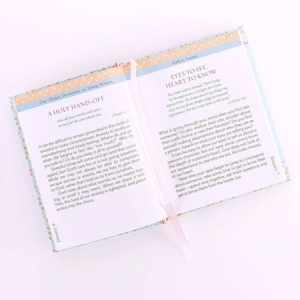 One-Minute Devotions for Young Women Padded Hardcover