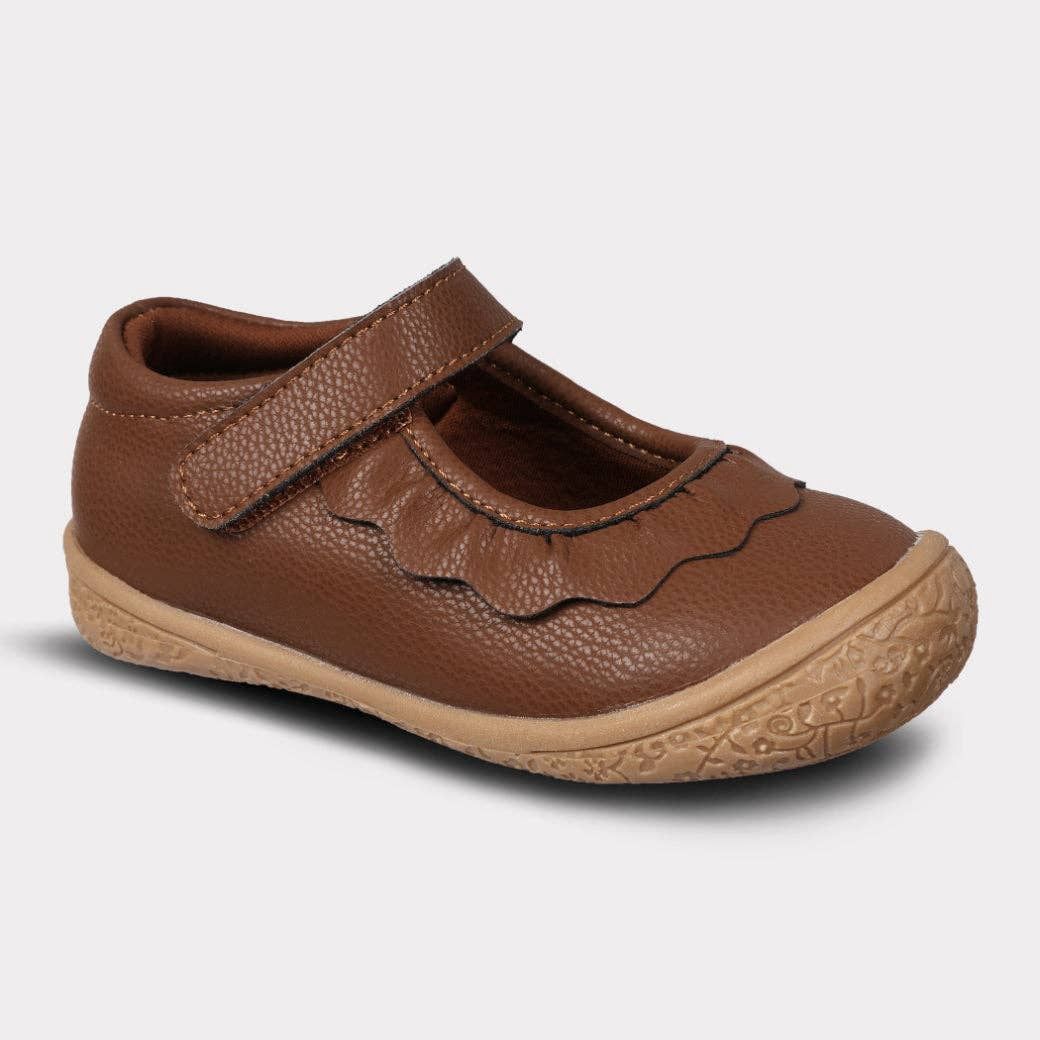 Amina Leather Girls Mary Jane Shoe