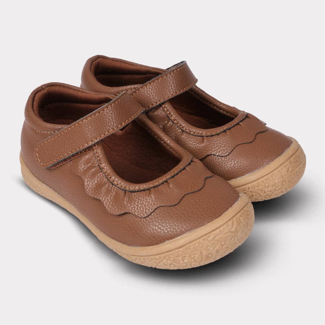 Amina Leather Girls Mary Jane Shoe