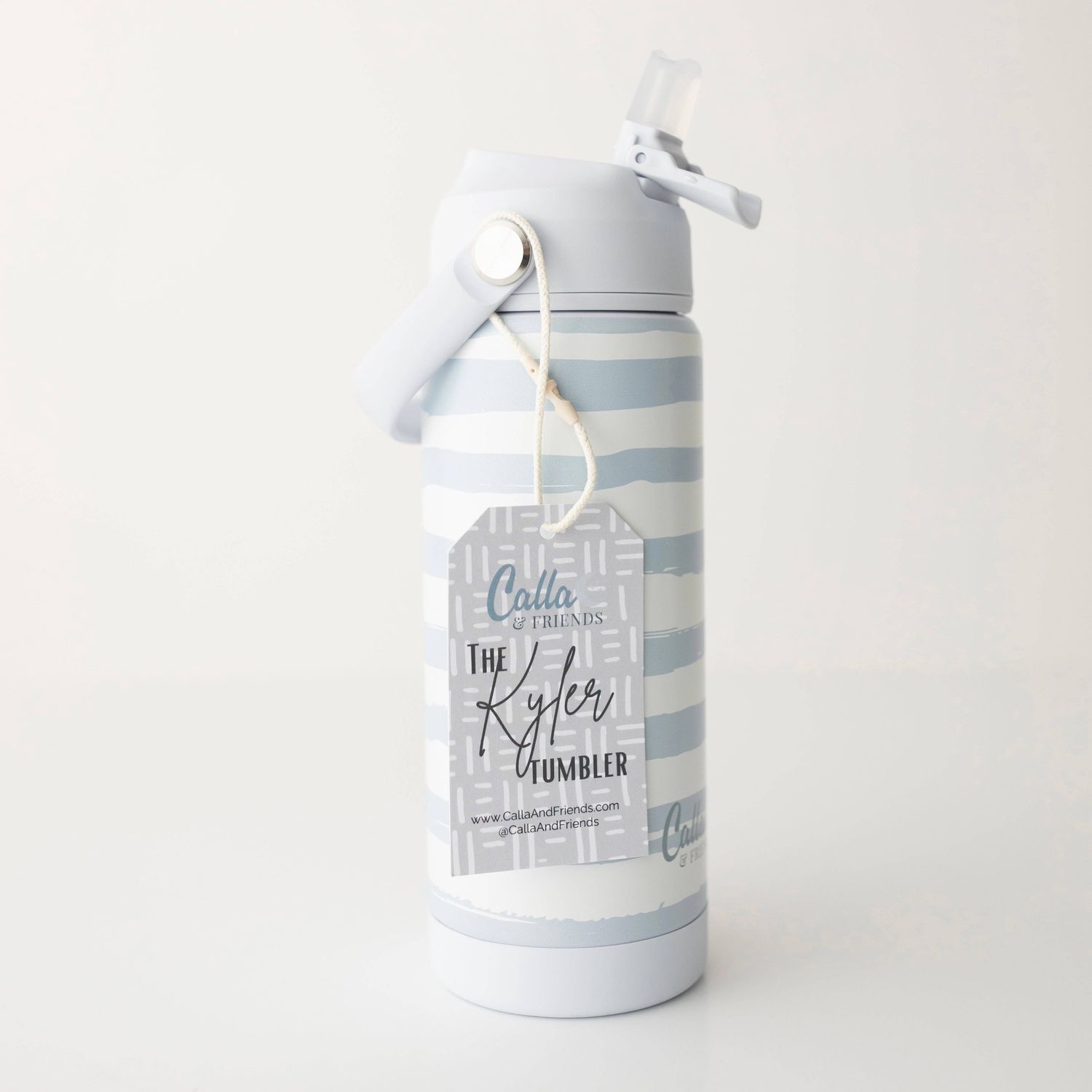 The Kyler Tumbler - Brush Stripes