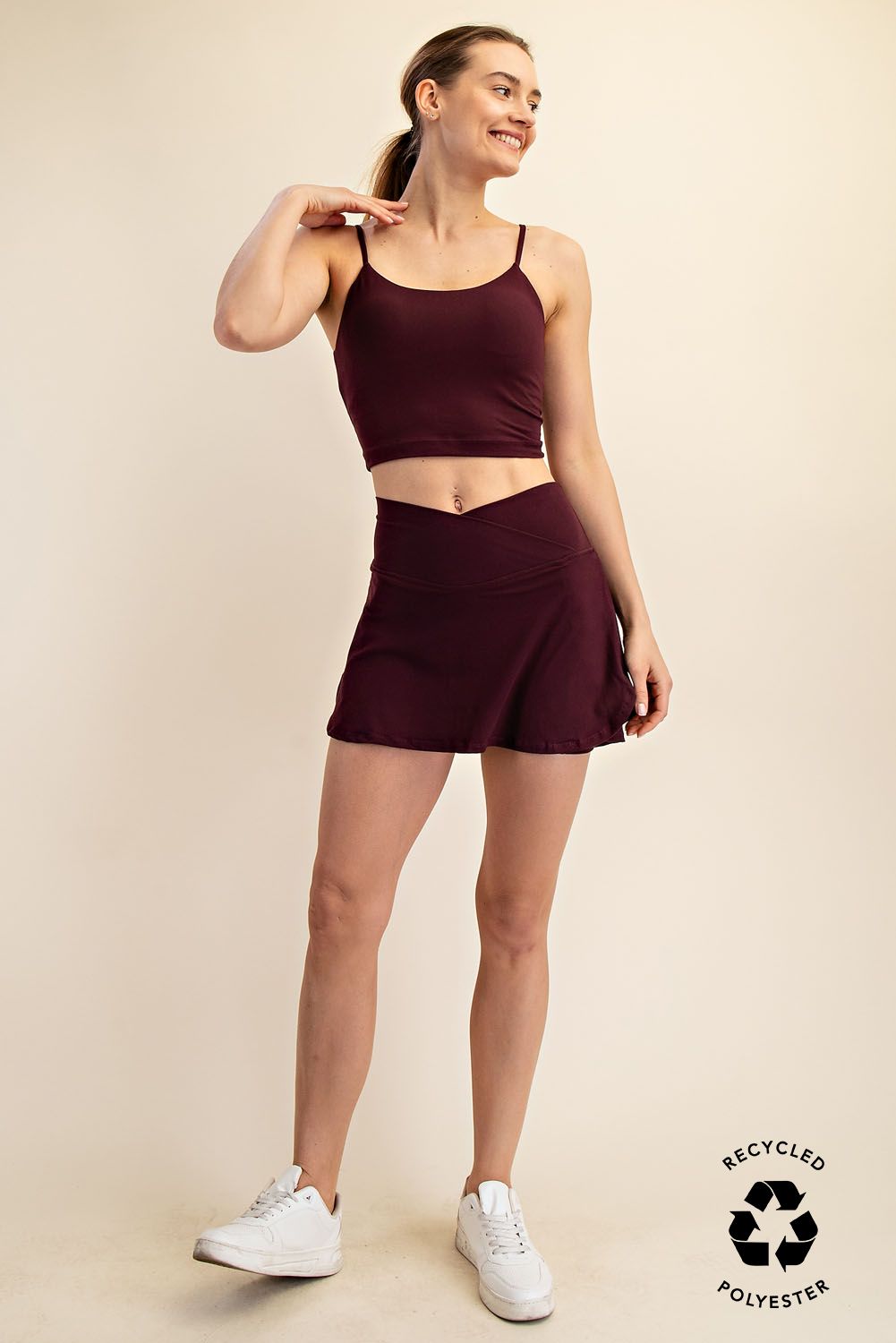 BUTTER V SHAPED HIGH-WAIST SKORT
